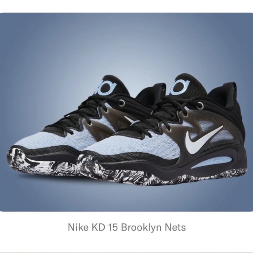 Nike KD 15 Black and Gray Athletic Shoes